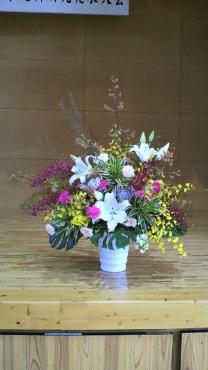 学校のステージ花｜「くらよし花幸」　（鳥取県倉吉市の花キューピット加盟店 花屋）のブログ