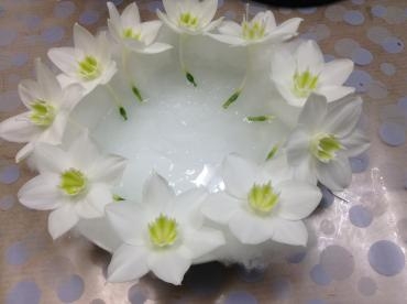 ユーチャリスのブーケ＾＾｜「くらよし花幸」　（鳥取県倉吉市の花キューピット加盟店 花屋）のブログ